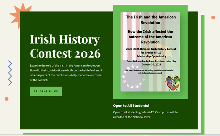 LAOH Irish History Contest